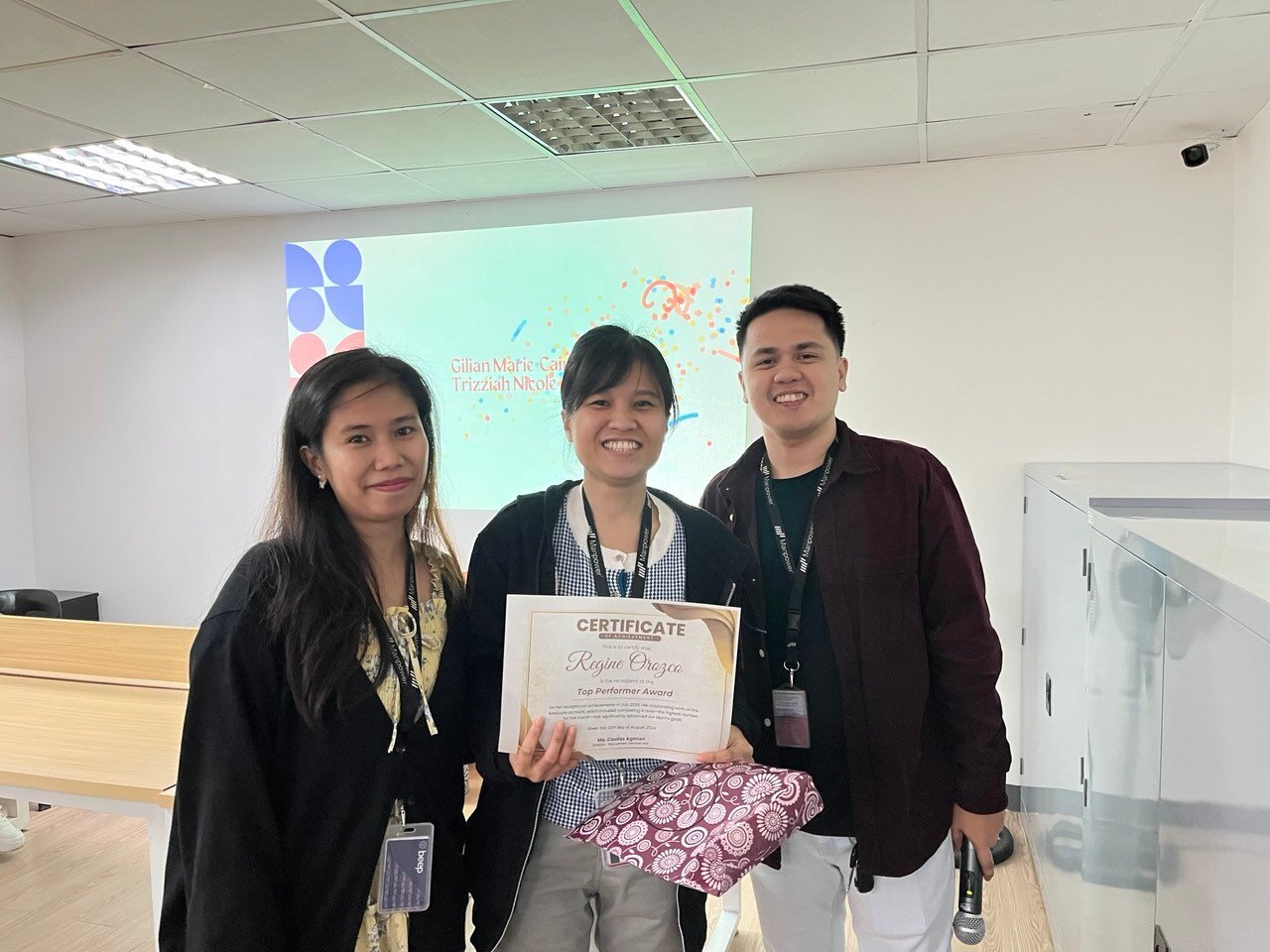 Top Performer Awardee - Orozco